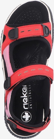 Rieker Hiking Sandals '64074' in Red