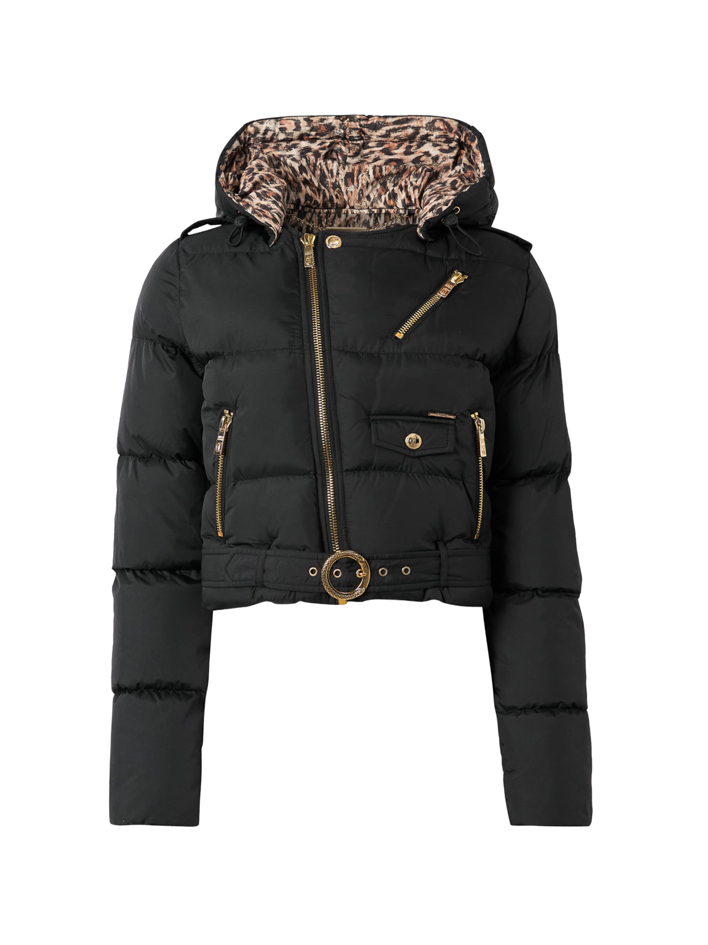 Just Cavalli Zimní bunda – černá: přední strana