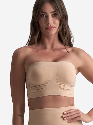 Bye Bra BH 'Soft Touch Seamless Tube Top' in Beige: voorkant