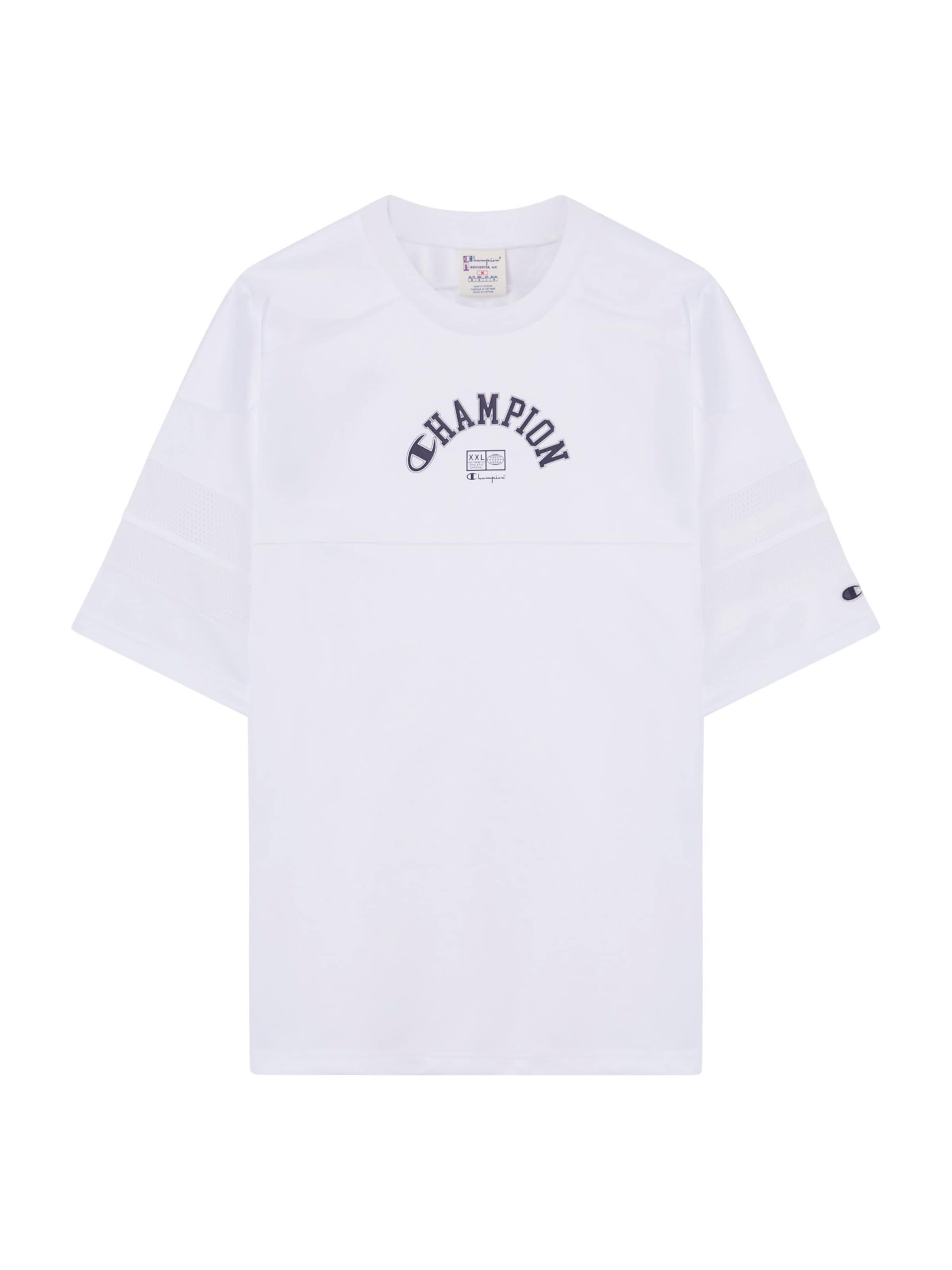 Champion Authentic Athletic Apparel T-Krekls, krāsa - tumši zils / balts, Preces skats