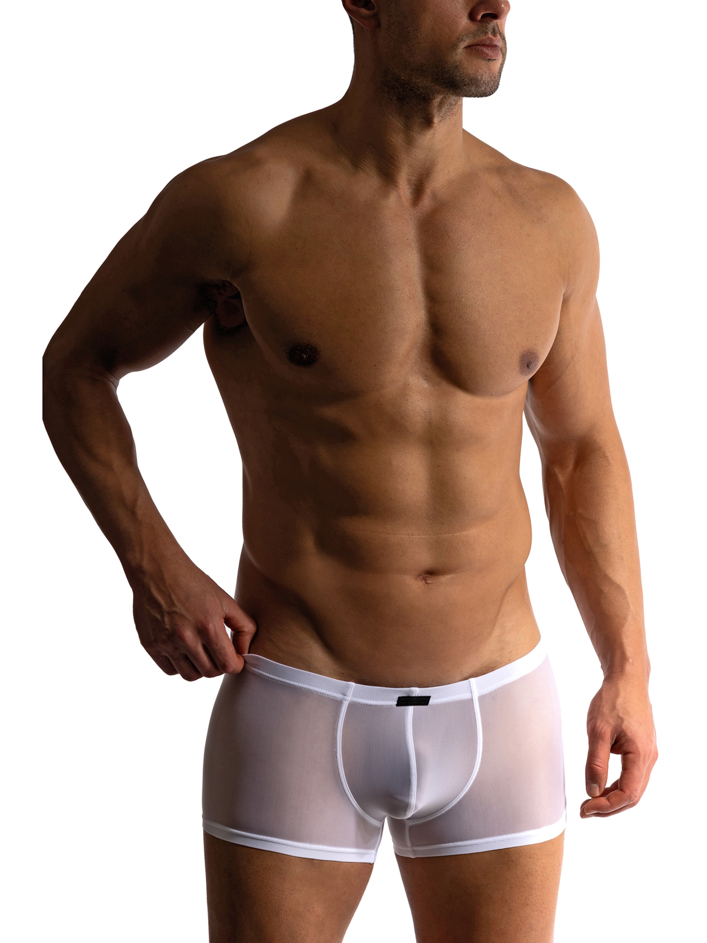 Manstore Boxer shorts ' M101 Micro Pants ' in White: front
