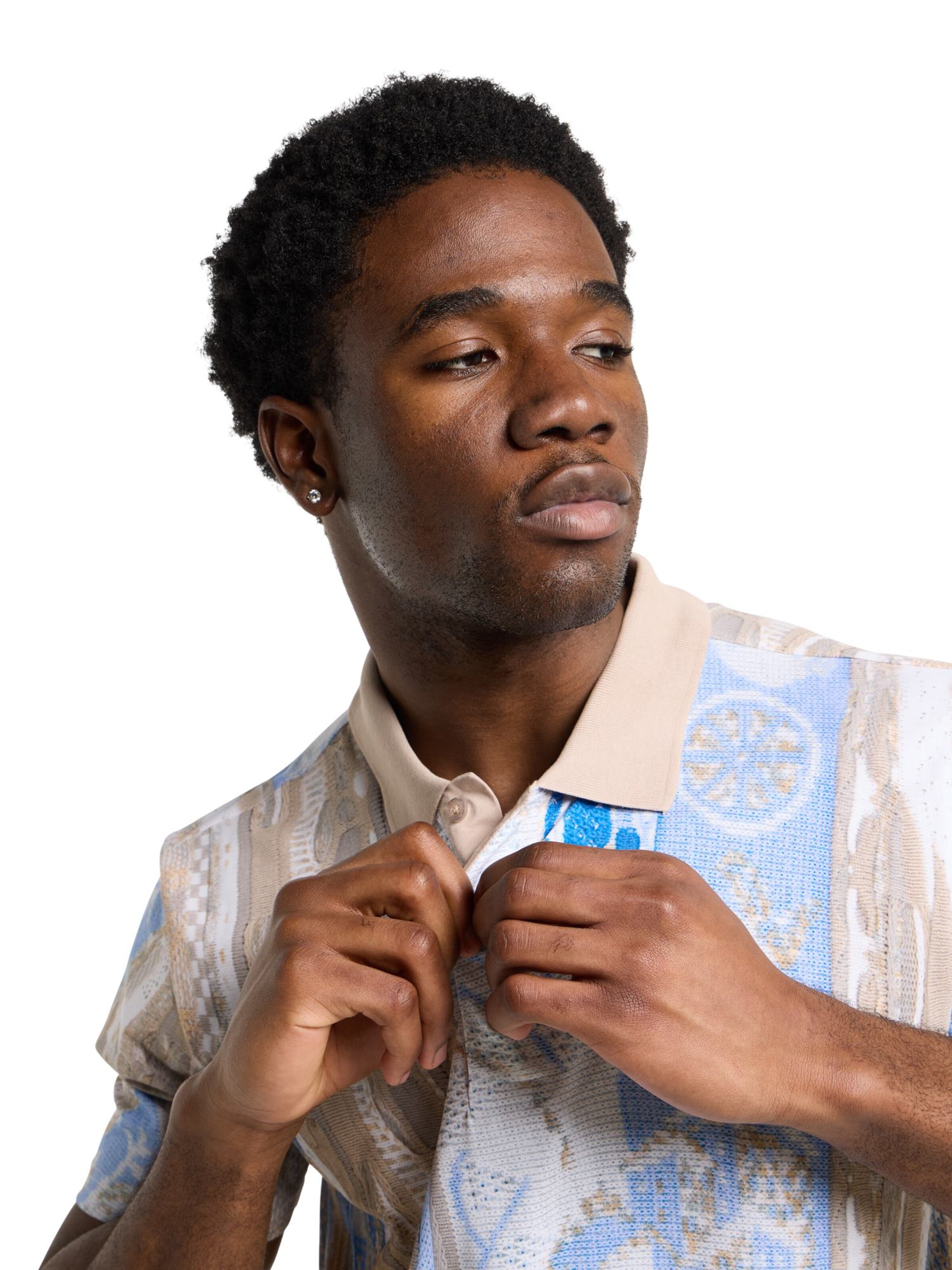 T-Shirt 'Eisath' Carlo Colucci en mélange de couleurs