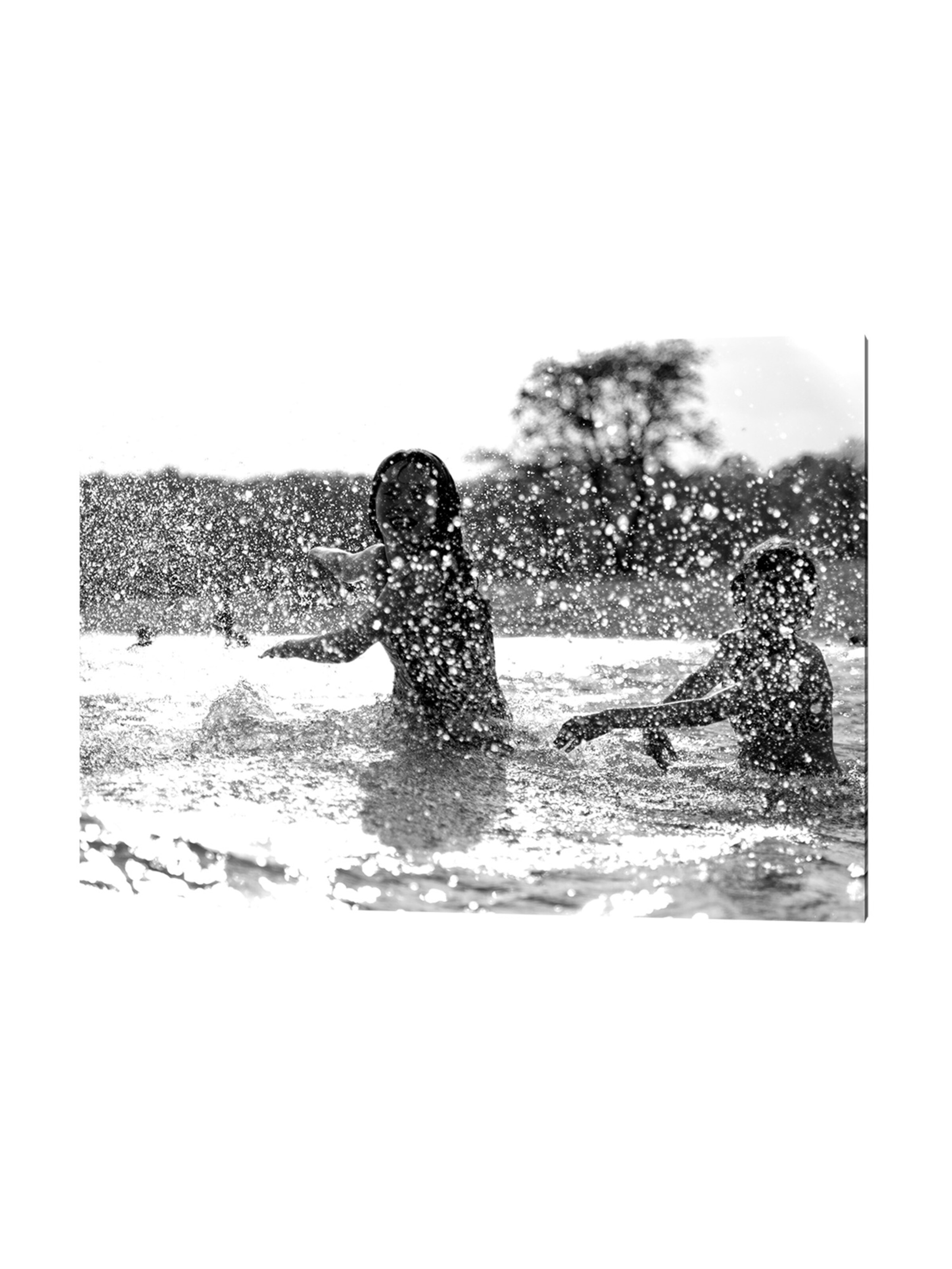 Liv Corday Bild 'Splashing' in Grau: Vorderseite