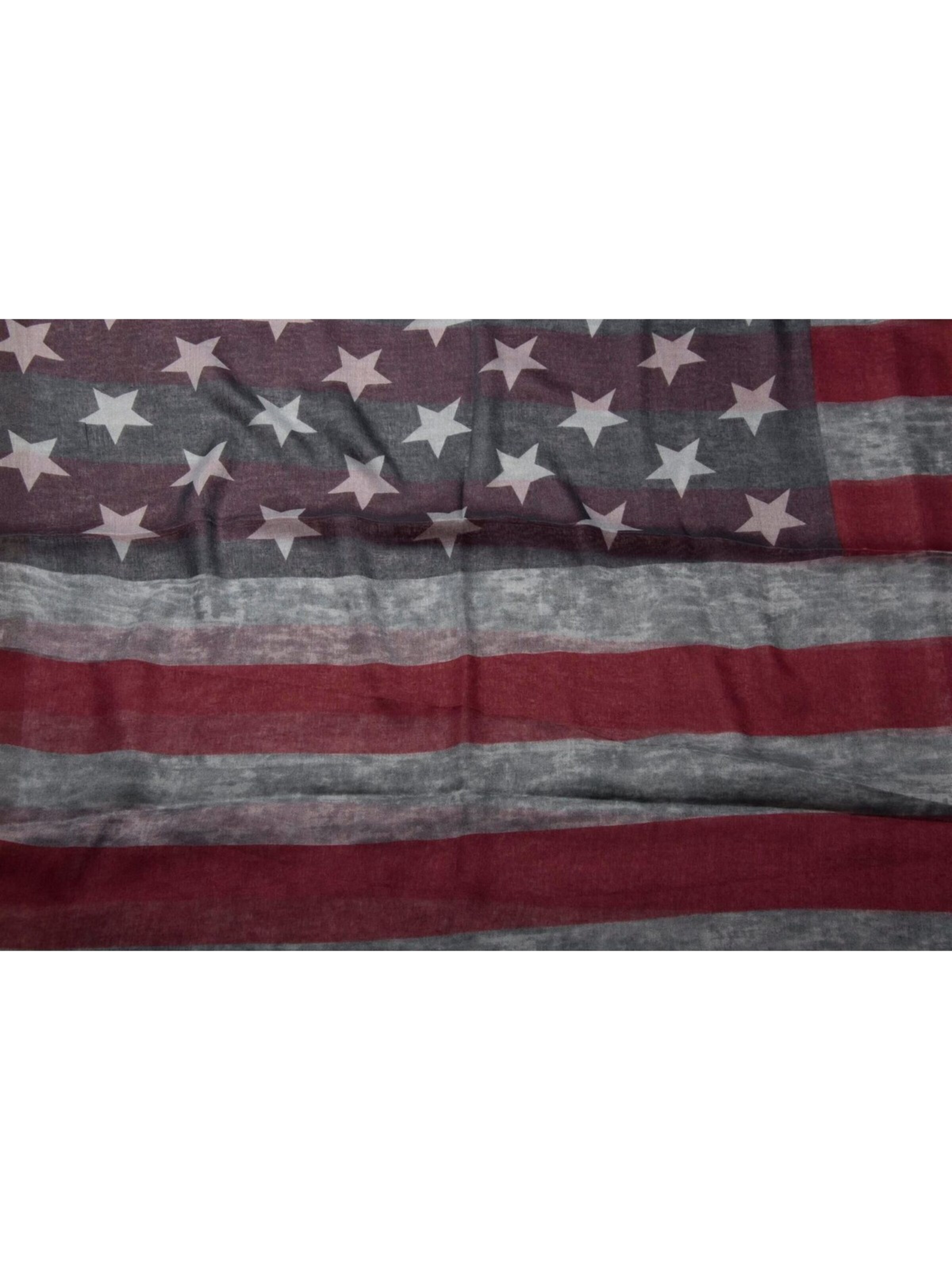 styleBREAKER Schlauchschal 'Loop im Vintage USA Flaggen Design'‌‌‌‌ in Grau