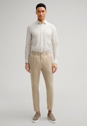 JOOP! Slim fit Button Up Shirt 'Pit' in Beige