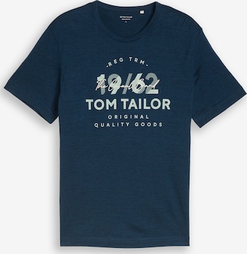 TOM TAILOR Tričko – modrá: přední strana