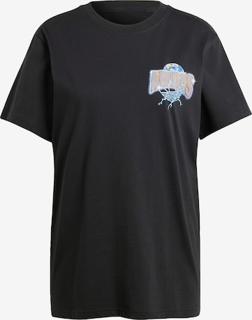 ADIDAS ORIGINALS - Camisa 'Adi Records' em preto: frente