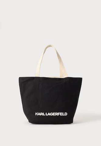 Karl Lagerfeld Nakupovalna torba 'Ikon Choupette' | črna barva