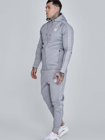 SikSilk Tracksuit 'Hoodie And Joggers Set' in Grey