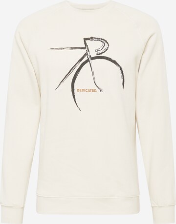 DEDICATED. Sweatshirt in Beige: voorkant