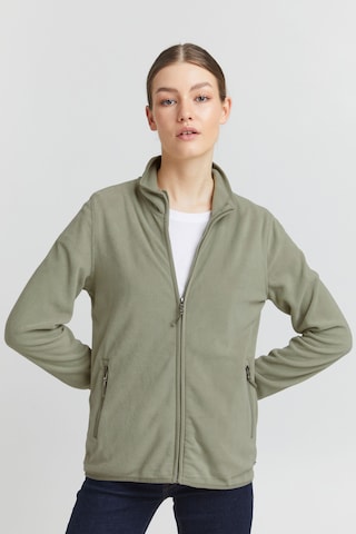 Oxmo Fleecejacke 'Rikka' in Grün: Vorderseite