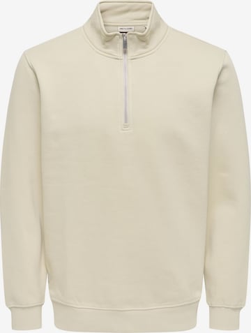 Only & Sons Sweatshirt 'ONSConnor' i beige: forside