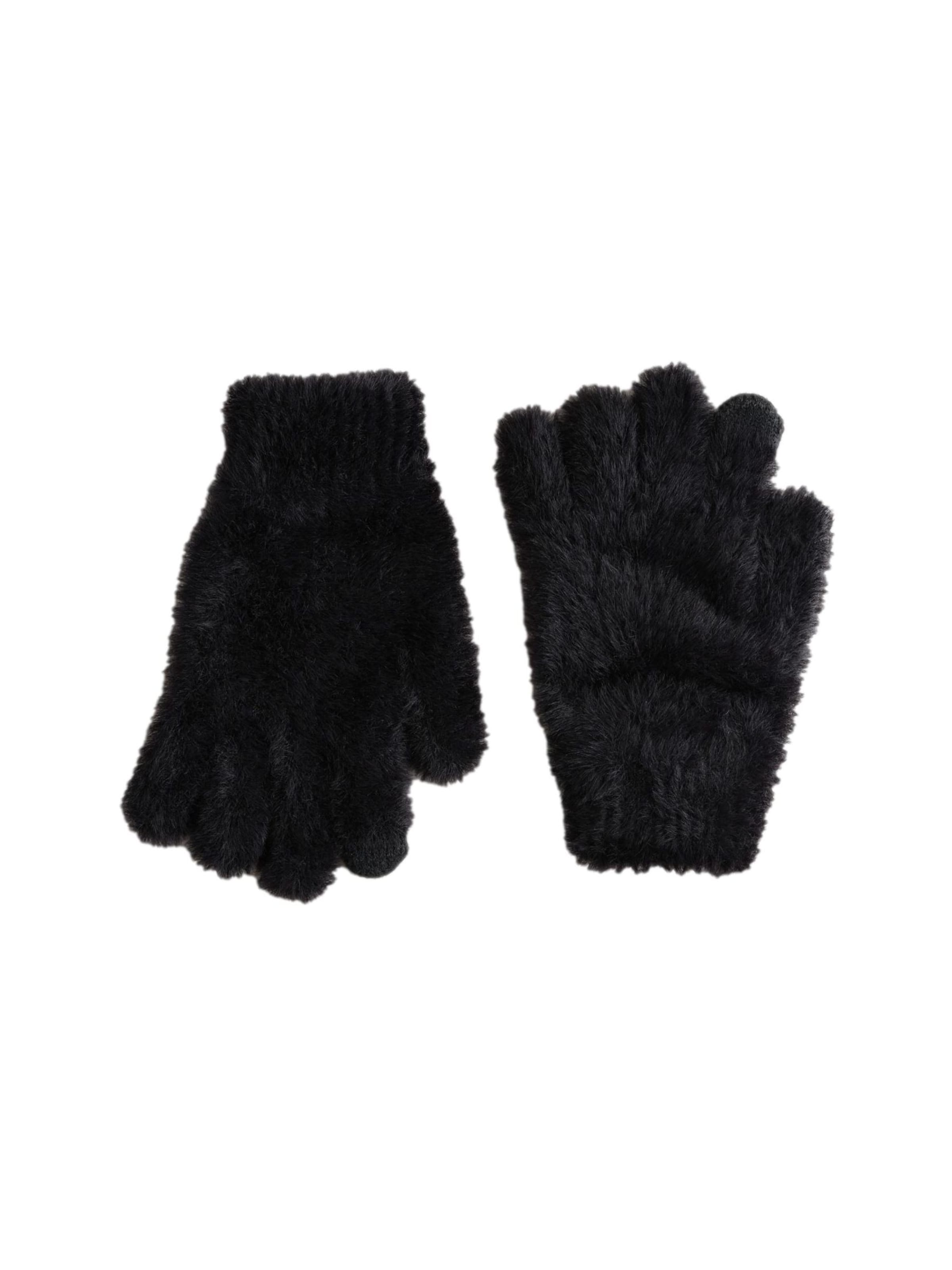 Next Handschuhe in Schwarz: Vorderseite