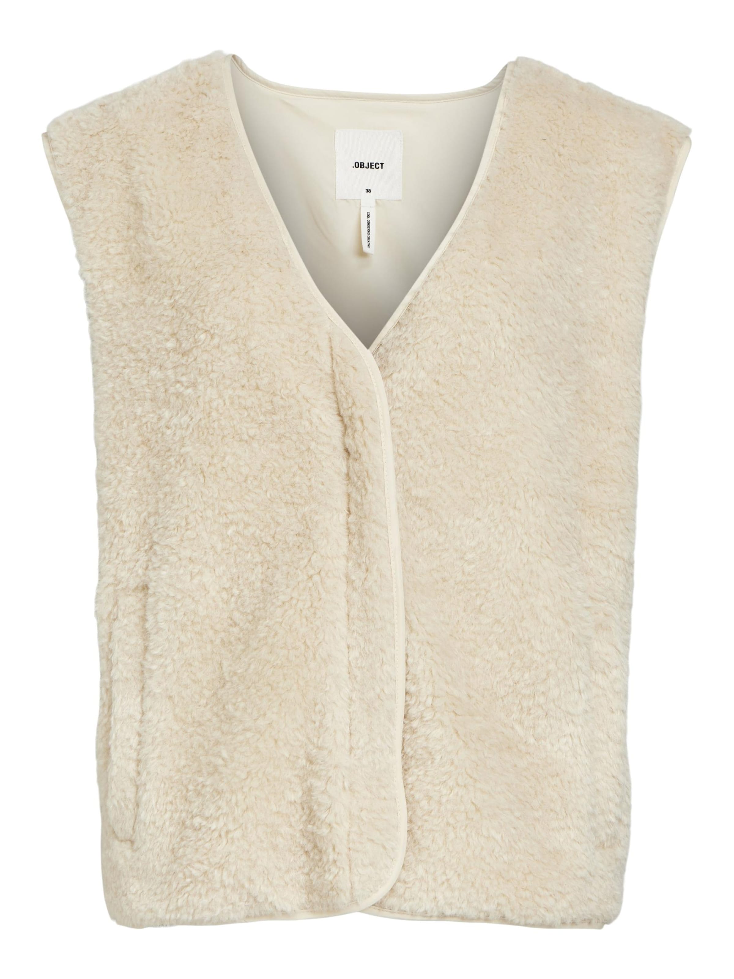 OBJECT Vest 'Ella' in Beige: front
