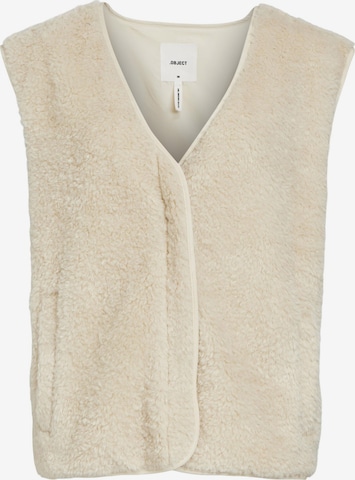 Gilet 'Ella' di OBJECT in beige: frontale