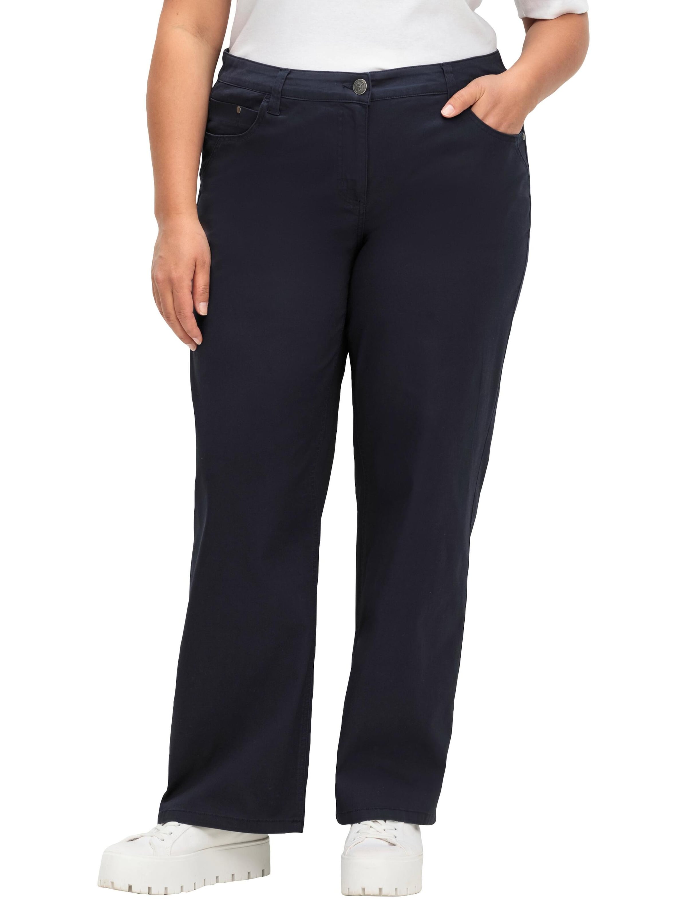 SHEEGO Свободный крой Штаны 'Ella' в Синий: спереди