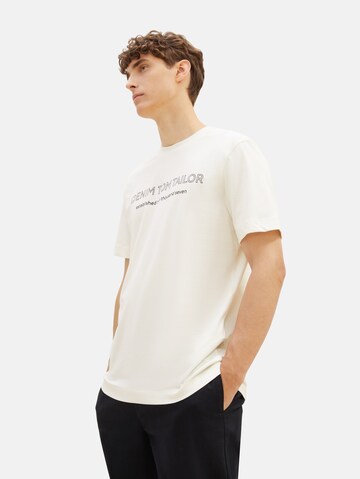 Tricou de la TOM TAILOR DENIM pe alb