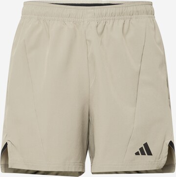 ADIDAS PERFORMANCE Sportshorts 'Designed For Training' in Beige: predná strana