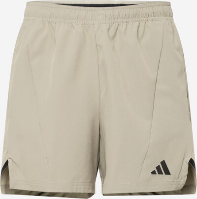 ADIDAS PERFORMANCE Pantalon de sport 'D4T' en beige / noir, Vue avec produit