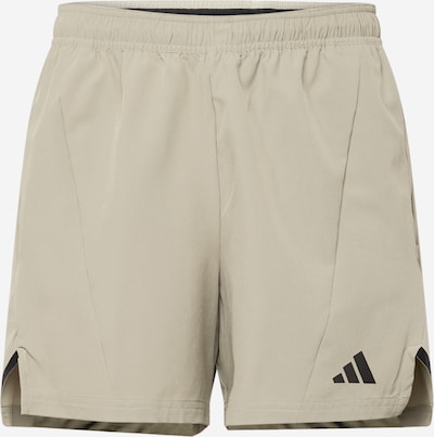 ADIDAS PERFORMANCE Workout Pants 'D4T' in Beige / Black, Item view