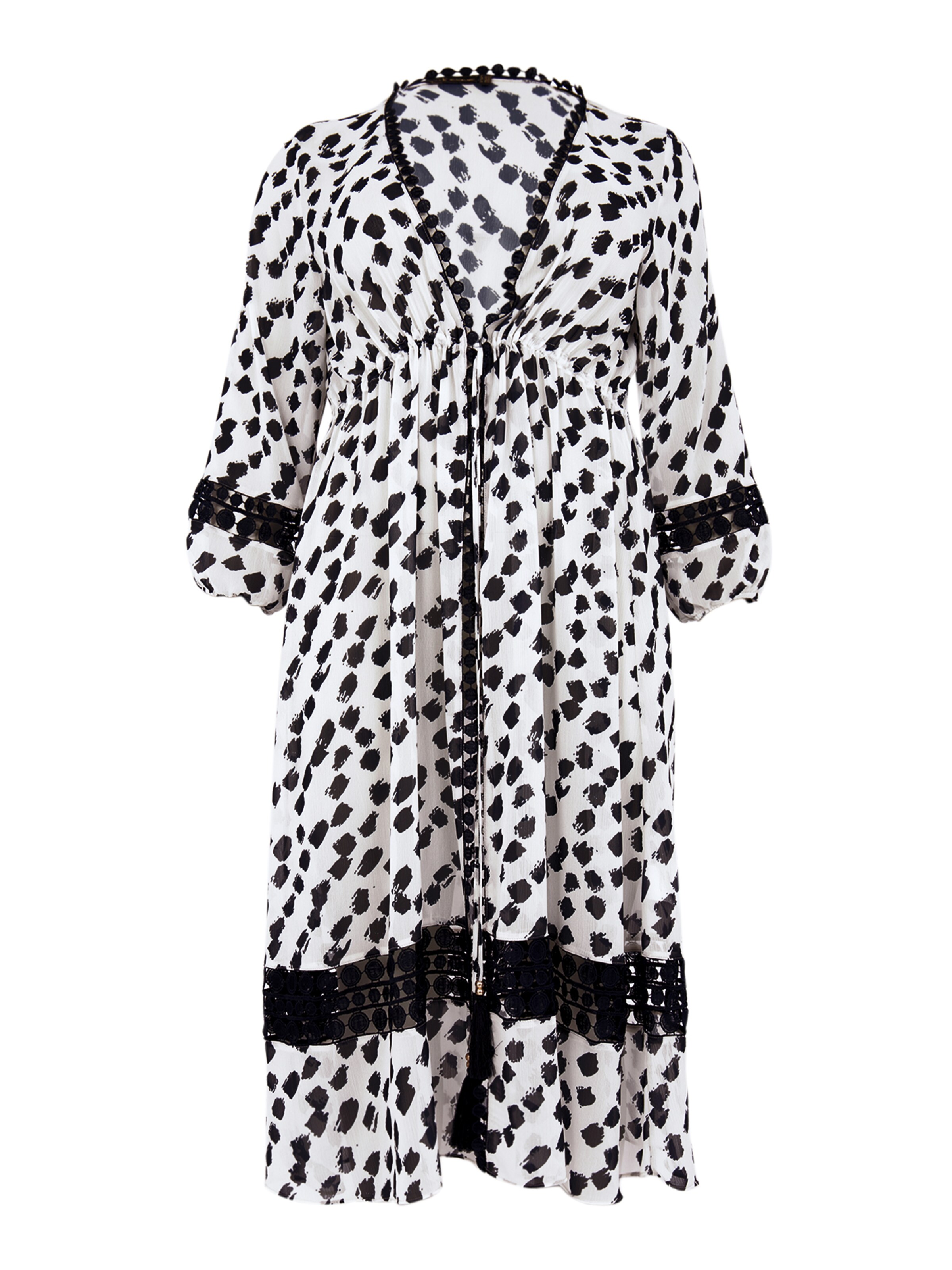 YOEK Knit cardigan in White: front