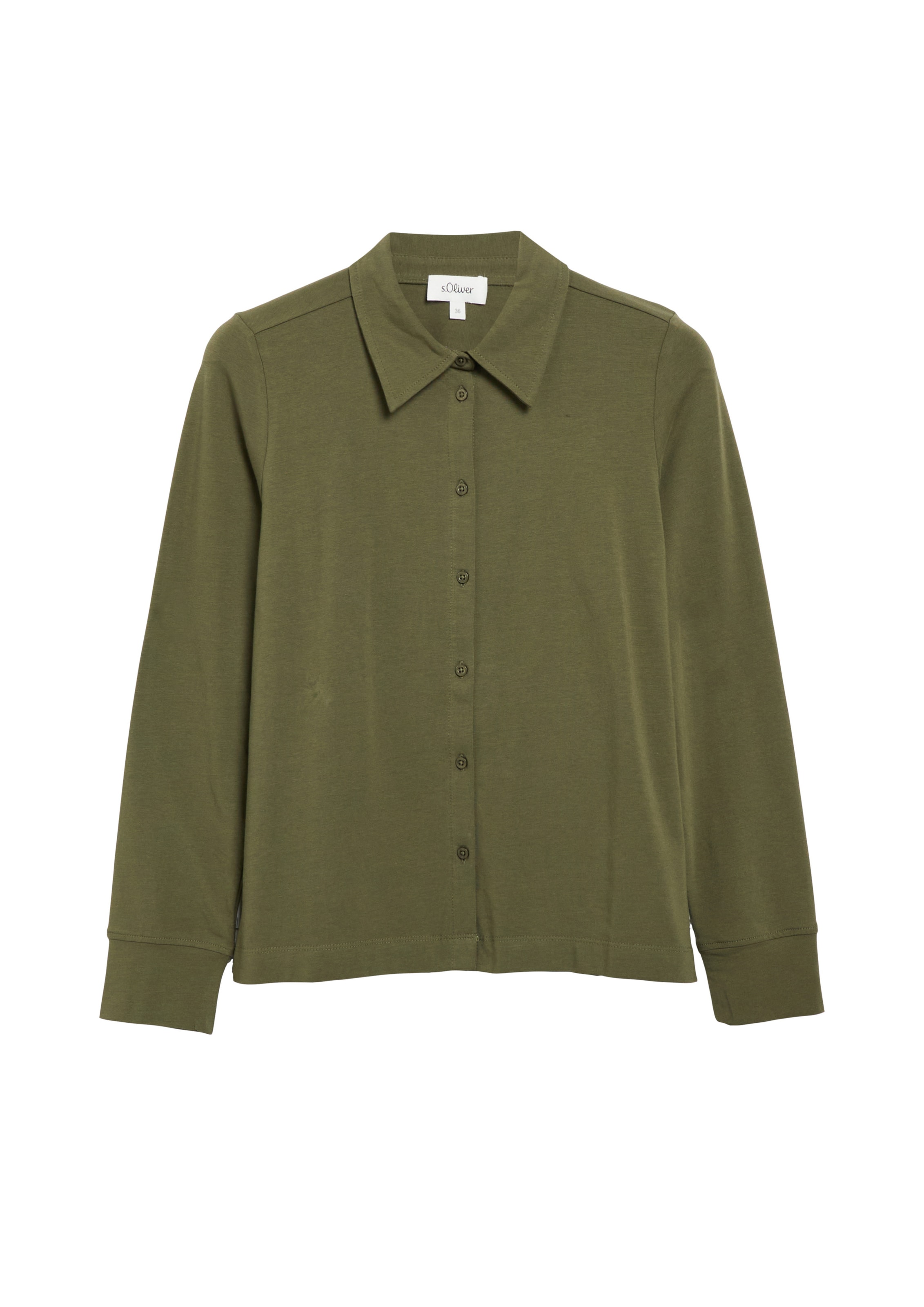 s.Oliver Blouse in Groen: voorkant