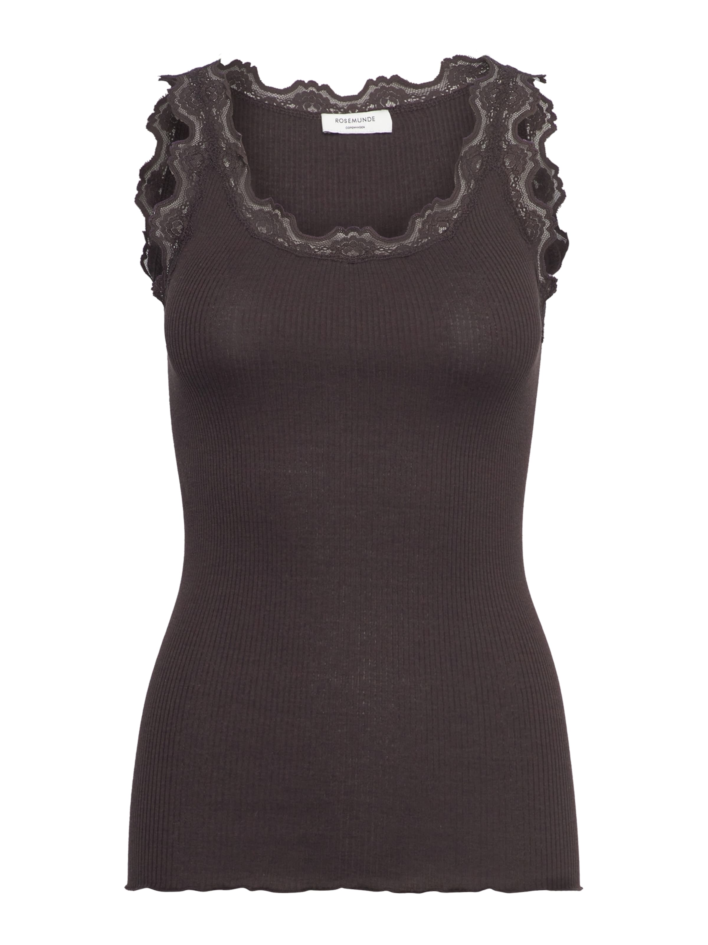 rosemunde Top - Hnedá: predná strana