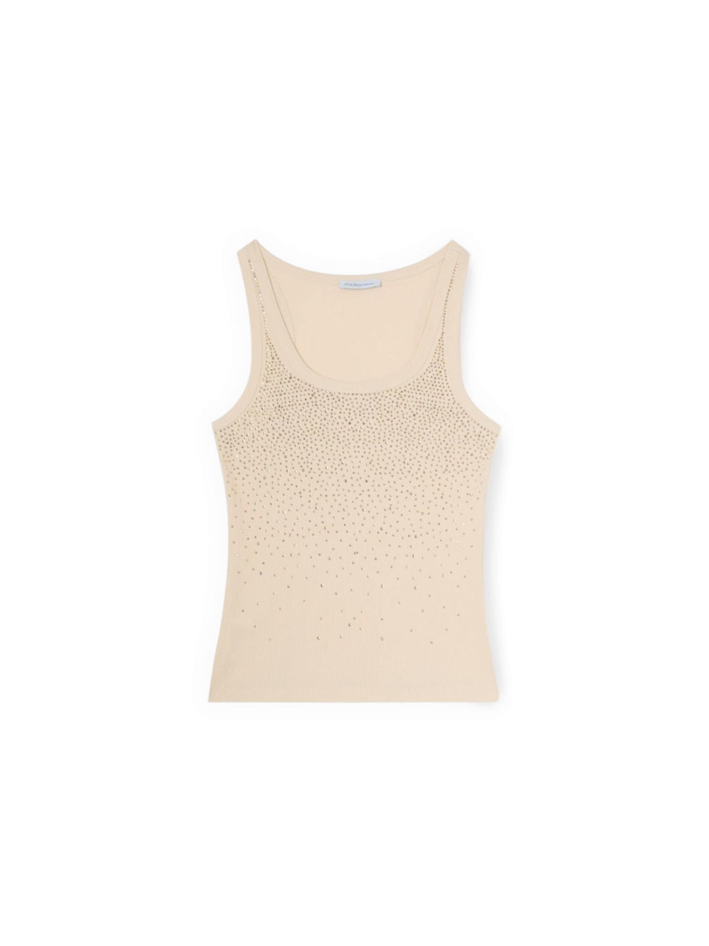 MOTIVI Haut en XXL en beige, Vue avec produit