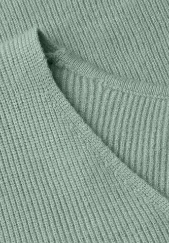 STREET ONE Langarm Pullover mit V-Ausschnitt in Grün