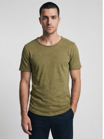 Antargo Shirt 'Basic Open Edge' in Green