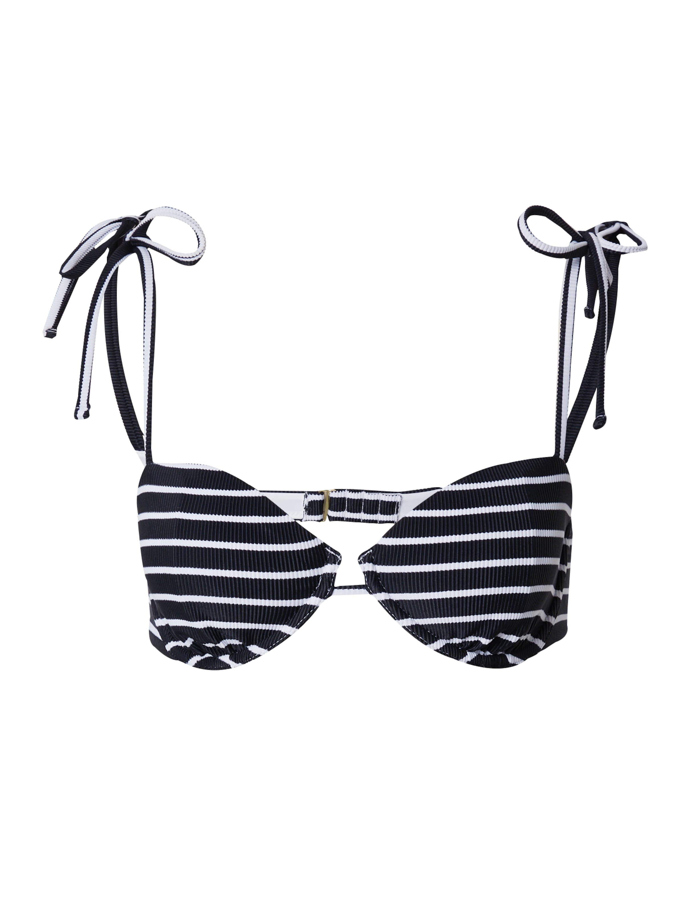 Balconette Sutien costum de baie de la Abercrombie & Fitch pe negru: față