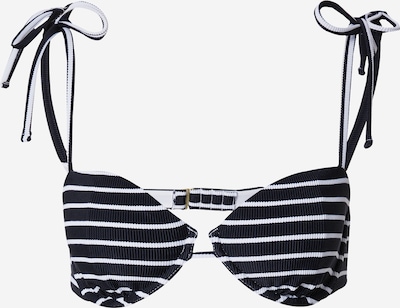75 dydžio Bikinio viršutinė dalis iš Abercrombie & Fitch, spalva – juoda / balkšva, Prekių apžvalga