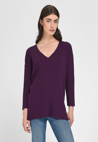 Pull-over Laura Biagiotti Roma en violet : devant