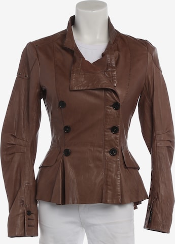 High Use Lederjacke / Ledermantel XS in Braun: Vorderseite