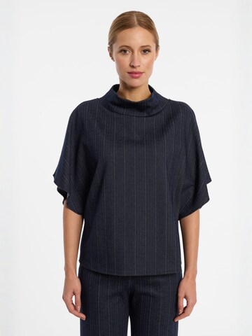 Ana Alcazar Top ' Enliya ' in Blauw: voorkant