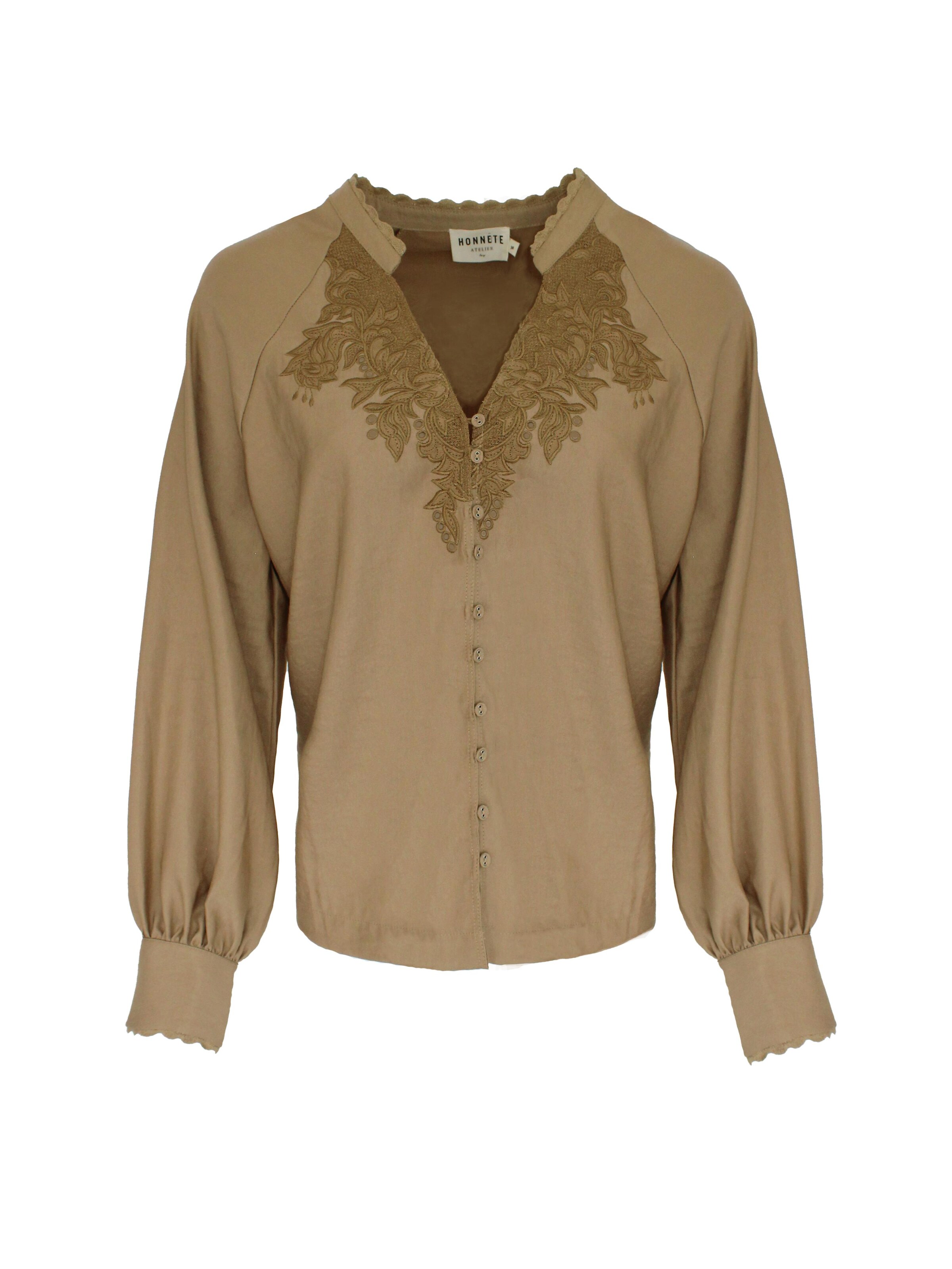 Honnête Atelier Blouse 'Cloe' in Goud