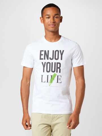 T-Shirt 'Lie' EINSTEIN & NEWTON en blanc : devant