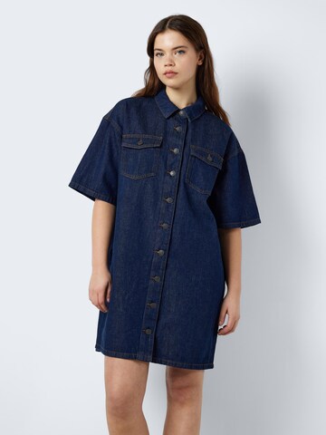 Robe-chemise 'KINNA' Noisy may en bleu : devant