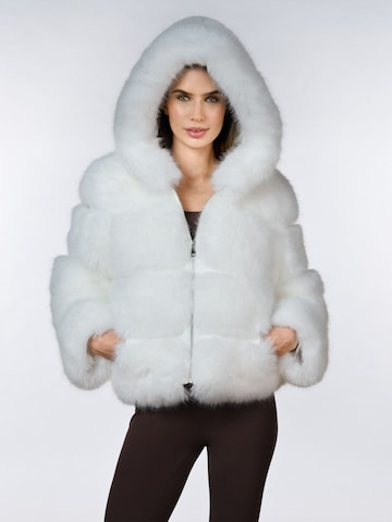 FauxAffairs Winterjacke 'WEISSE FAUX FUR JACKE GIA'‌‌‌‌‌‌‌‌ in Weiß