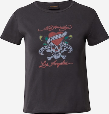 Ed Hardy Shirt in Black: front