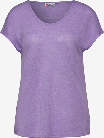 STREET ONE Shirt in Purple: front