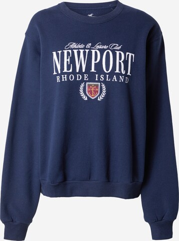 HOLLISTER Sweatshirt 'DESTINATION' in Blue: front