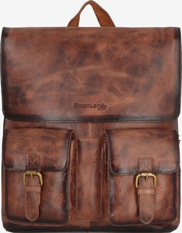 Greenland Nature Backpack in Brown: front