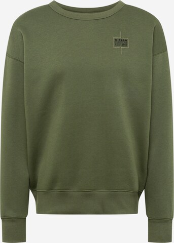 G-Star RAW Sweatshirt in Groen: voorkant