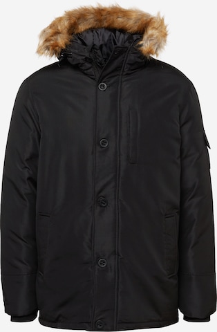 Veste d’hiver BURTON MENSWEAR LONDON en noir : devant