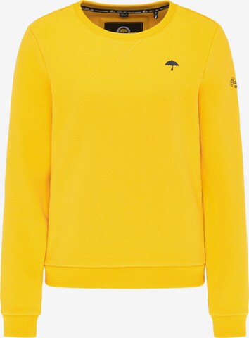 Sweat-shirt Schmuddelwedda en jaune : devant