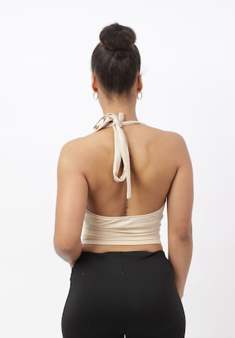 Elara Top in Beige