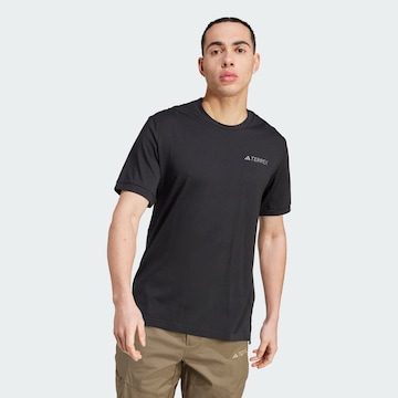 T-Shirt fonctionnel 'Xploric' ADIDAS TERREX en noir : devant