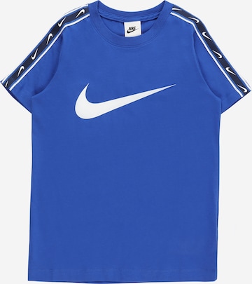 Nike Sportswear Shirt 'REPEAT' in Blue: front