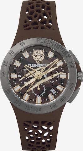 Orologio analogico 'Thunderstorm' di Plein Sport in argento: frontale